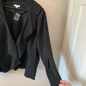🎉SALE🎉 NWOT / Joan Rivers / Black / Ruffle / Blazer / Lightweight